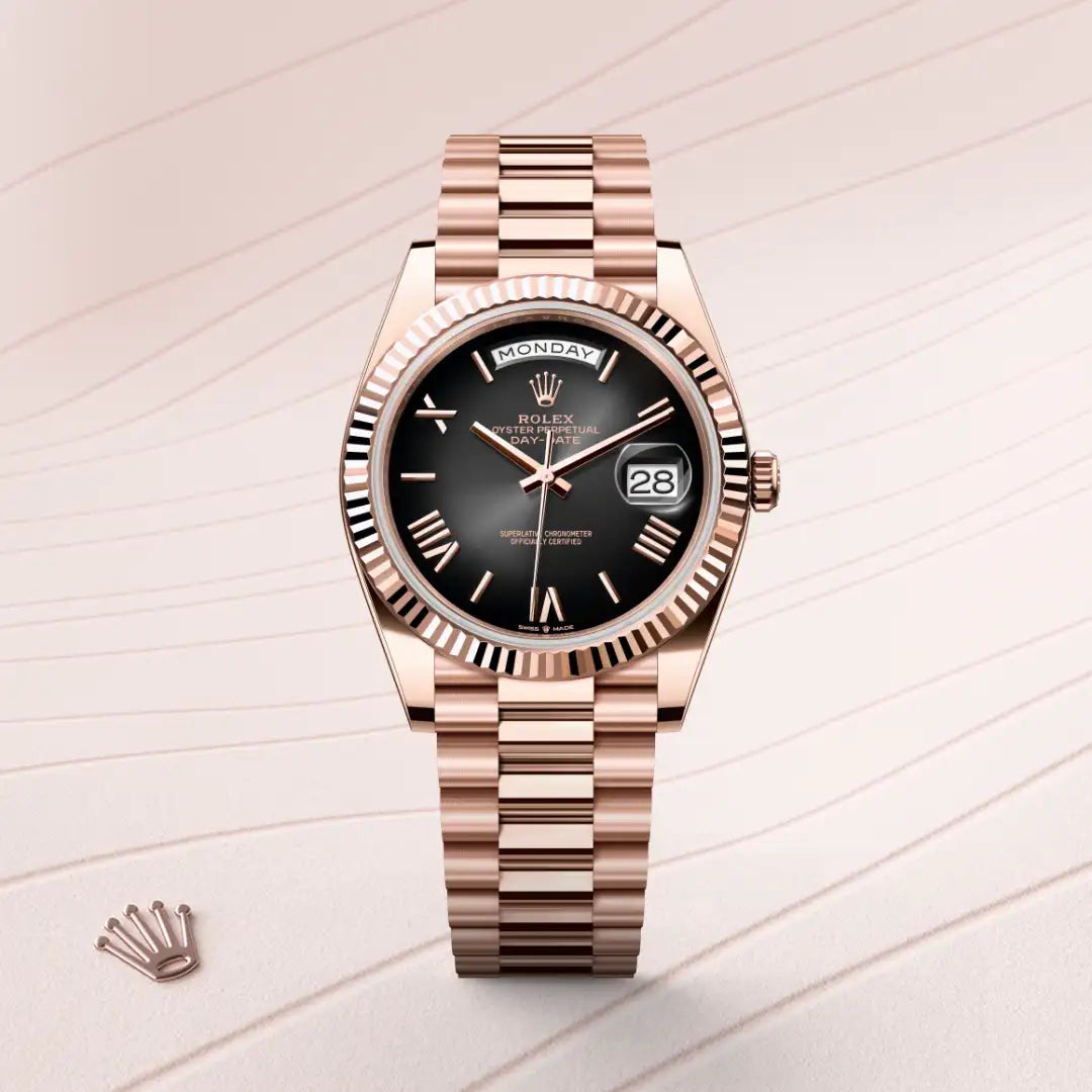 Rolex Day-Date 40 Oyster, 40 mm, Everose gold M228235-0055 – Brown