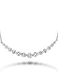 Memoire 18k White Gold Smile Diamond Necklace