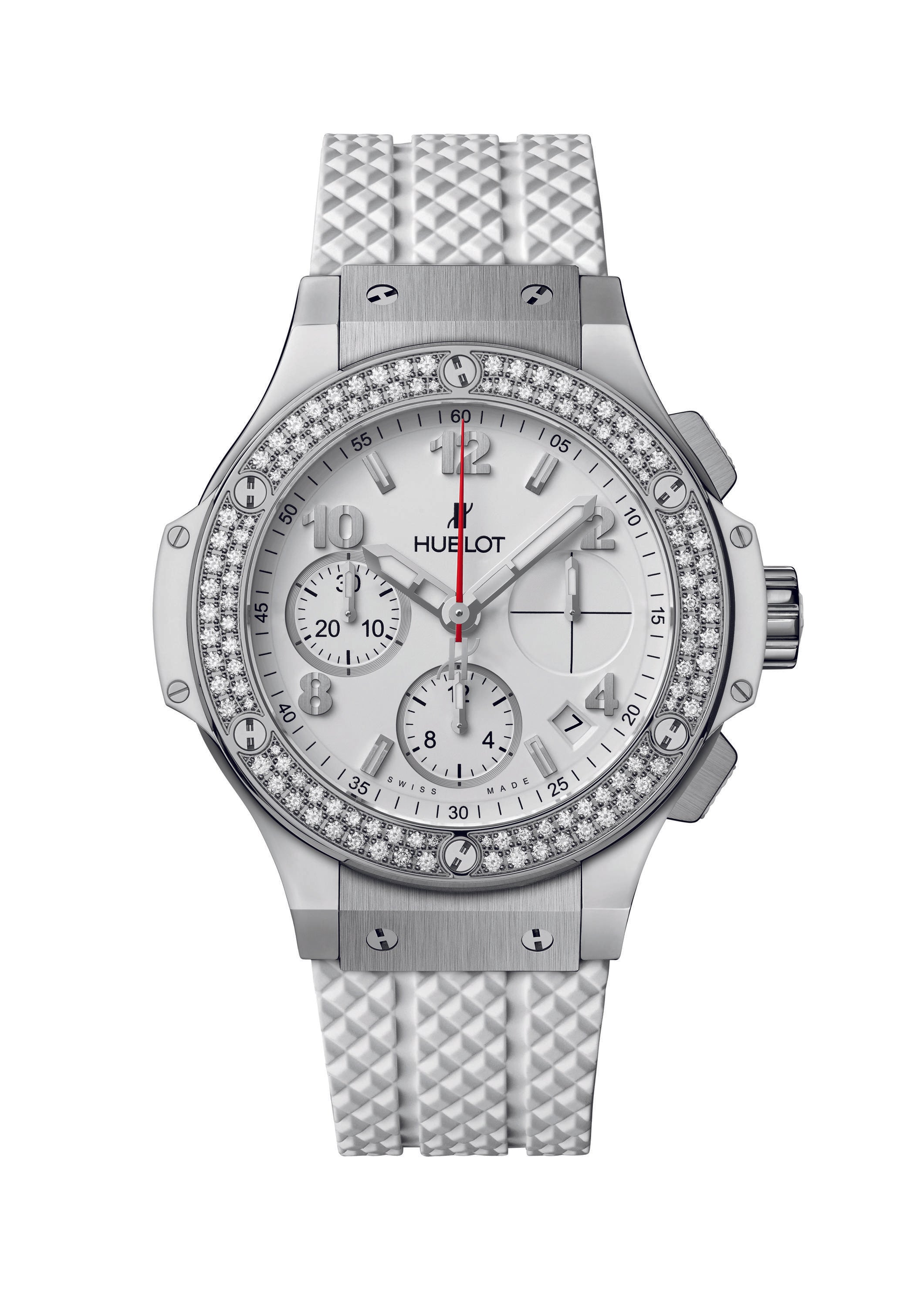 Hublot Stainless Steel 41mm Automatic Big Bang Watch With Diamonds