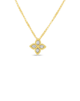 Roberto Coin 18k Yellow Gold Princess Flower Diamond Necklace