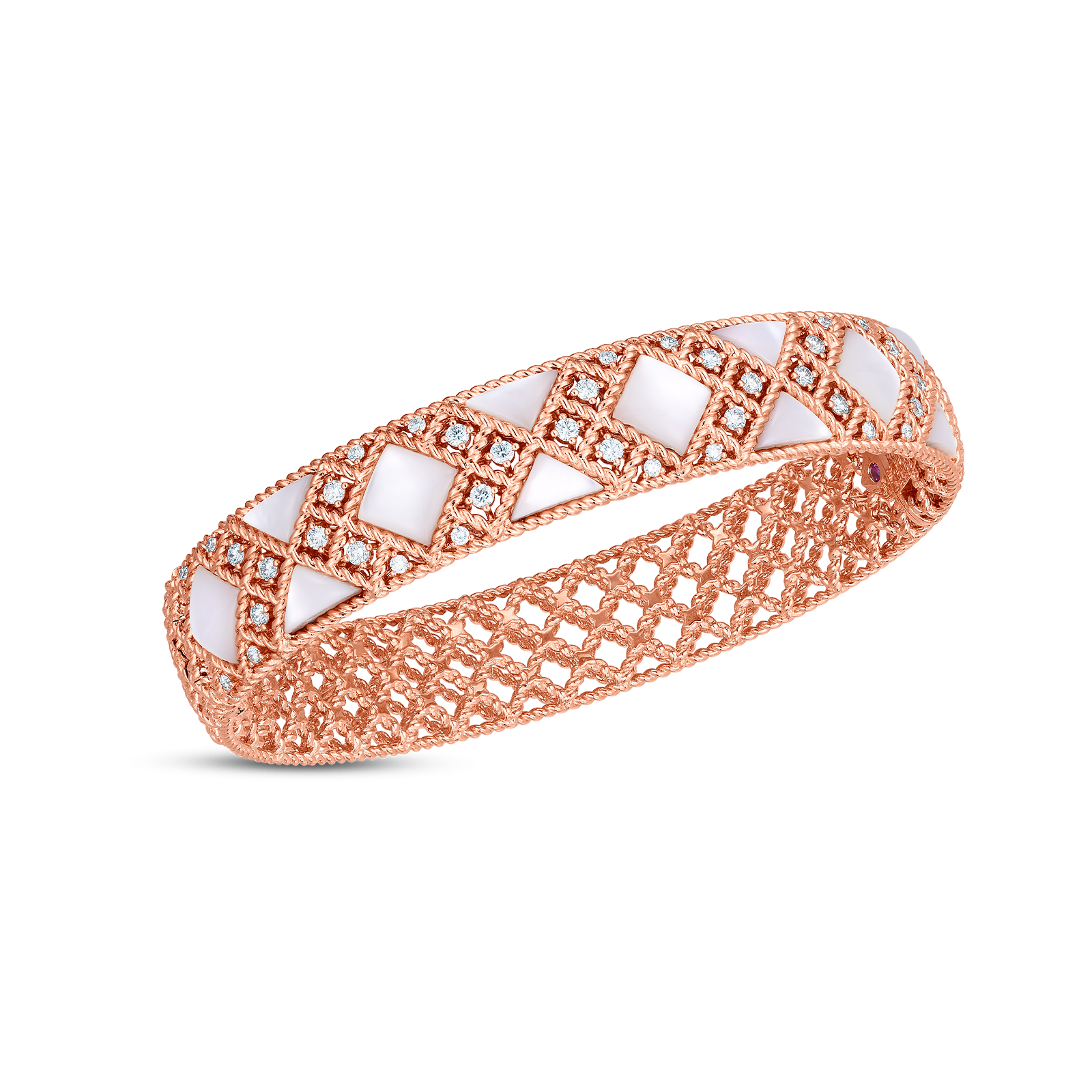 Roberto Coin 18k Rose Gold Palazzo Ducale Colored Gemstone & Diamond Bracelet