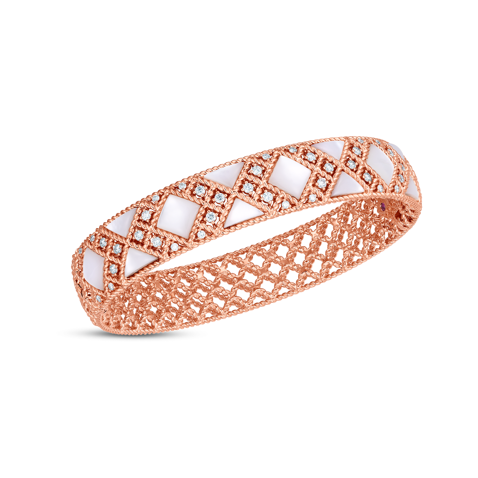 Roberto Coin 18k Rose Gold Palazzo Ducale Diamond And Colored Gemstone Bracelet