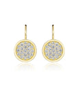 Penny Preville 18k Yellow Gold Pennypave Diamond Earrings