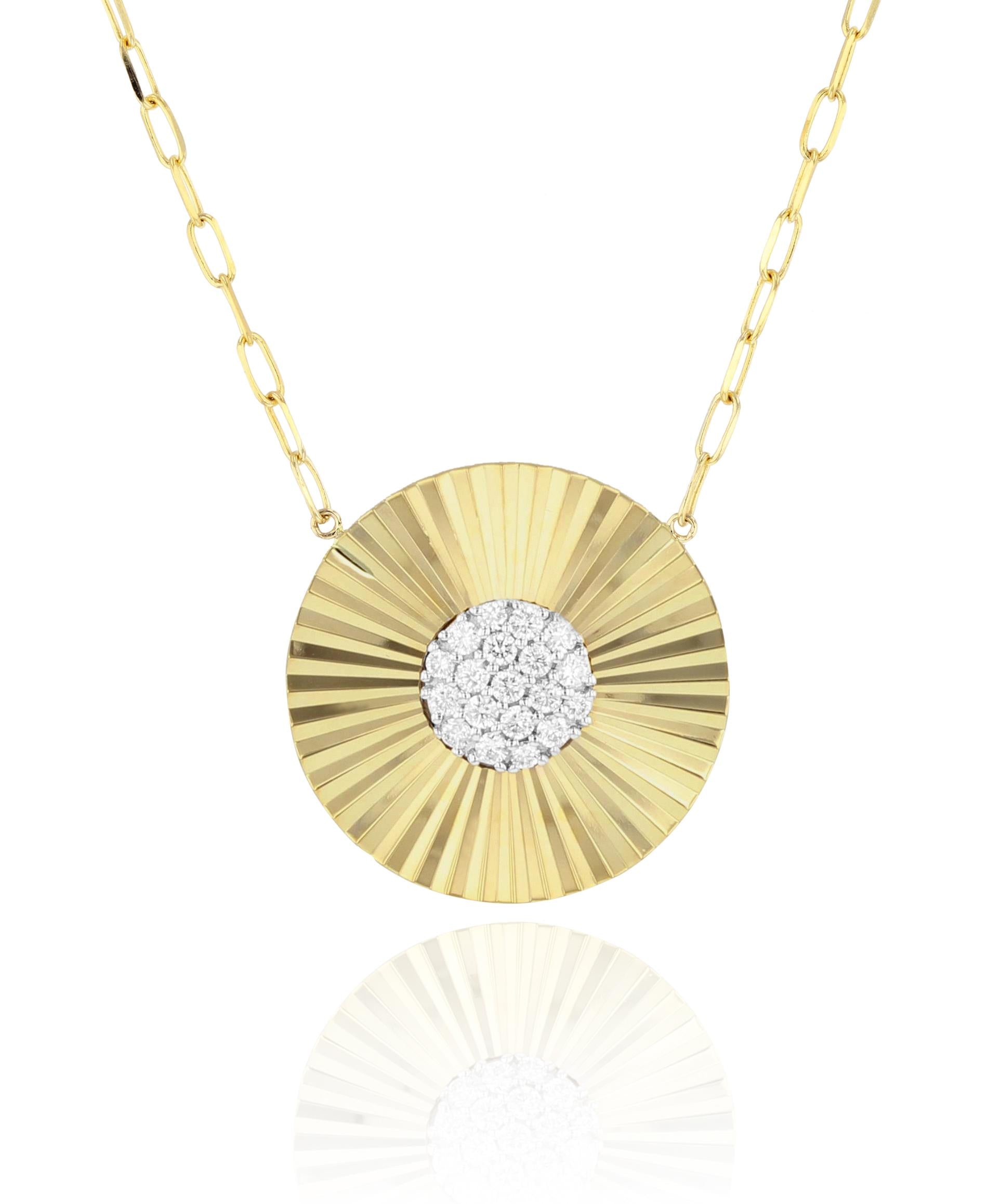 Phillips House 14k Yellow Gold Aura Diamond Necklace