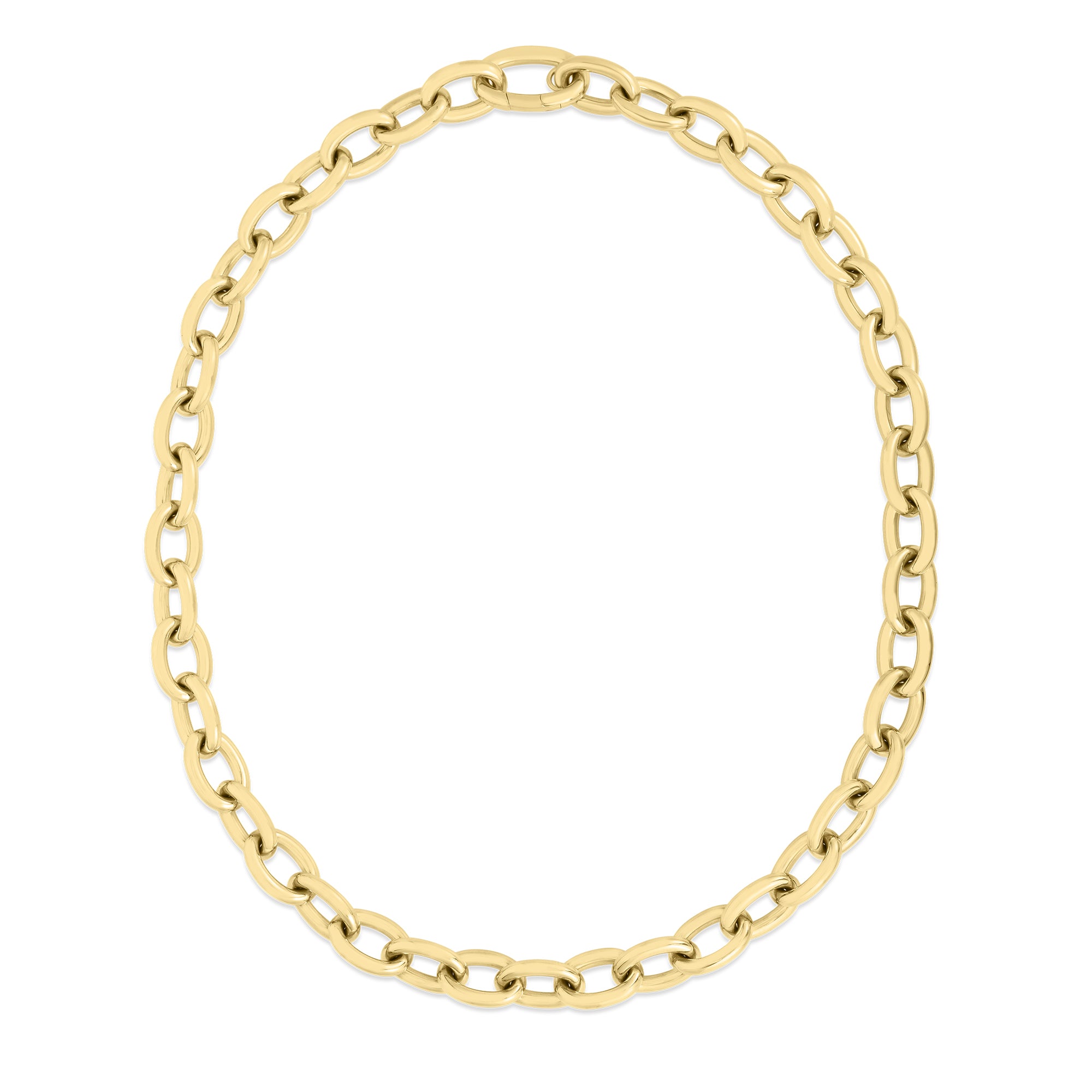 Roberto Coin 18k Yellow Gold Link Plain Necklace