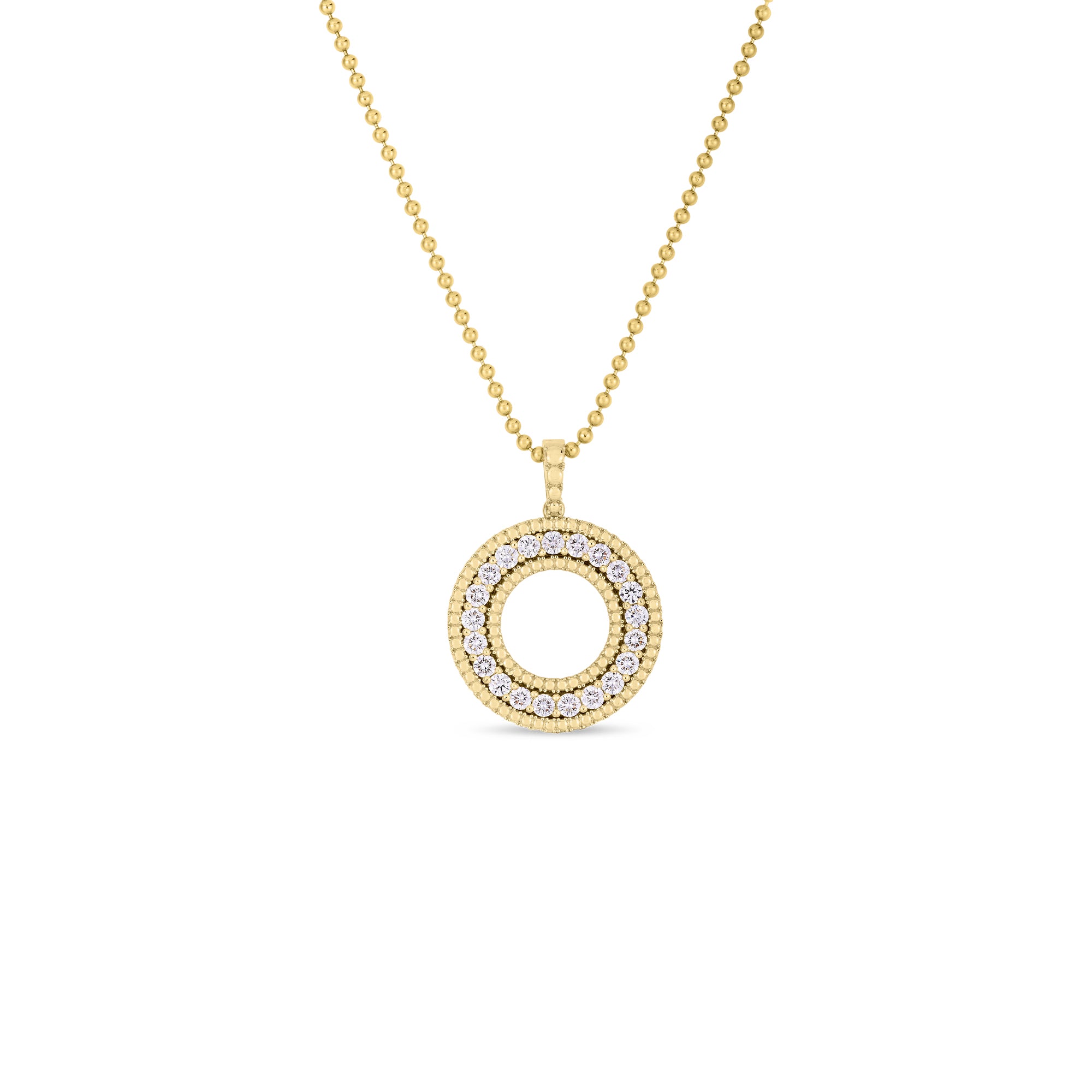 Roberto Coin 18k Yellow Gold Siena Diamond Necklace