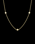 Roberto Coin 18k Yellow Gold Tiny Treasures Diamond Necklace