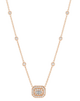 Emerald Illusion Diamond Necklace, 0.95ctw