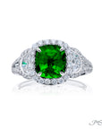 Jb Star Platinum, Emerald, & Diamond Ring