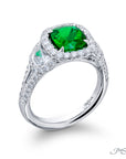 Jb Star Platinum, Emerald, & Diamond Ring