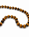 Tigers Eye Beaded Necklace, 16 inches