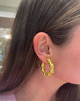 Estate 18k Yellow Gold Earrings