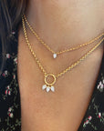 Phillips House 18k Yellow Gold One Of One Diamond Necklace