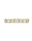 Alternating Oval & Round Diamond Band, 1.01ctw