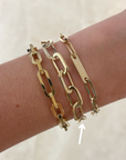 Edged Link Bracelet, 7.5 in