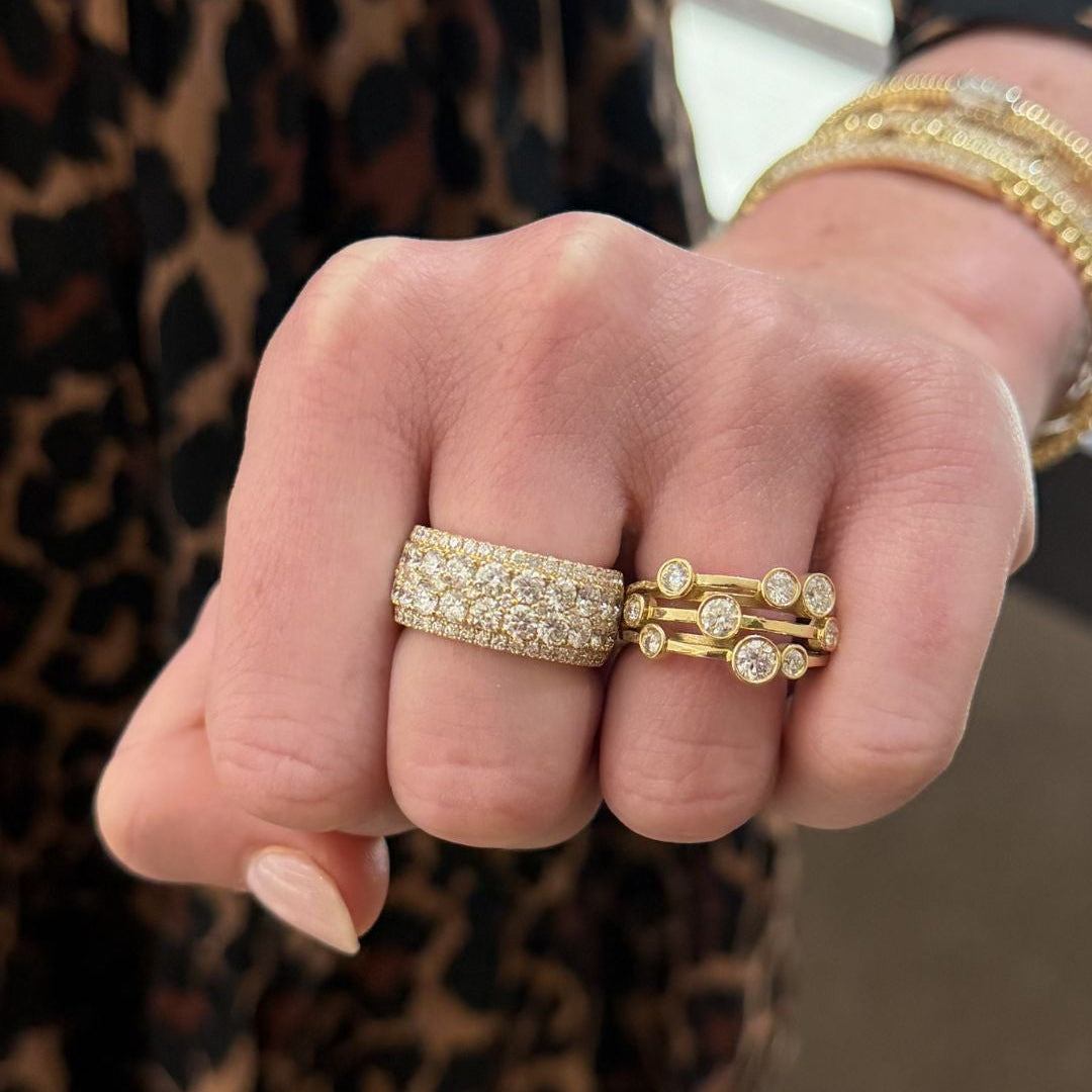 18k Yellow Gold Diamond Ring