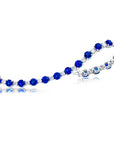 Alternating Sapphire & Diamond Bracelet