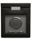 Black Single Watch Winder With Storage