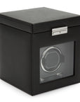 Black Single Watch Winder With Storage