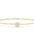 Hard Wire Cuff Diamond Bangle, 0.10ct