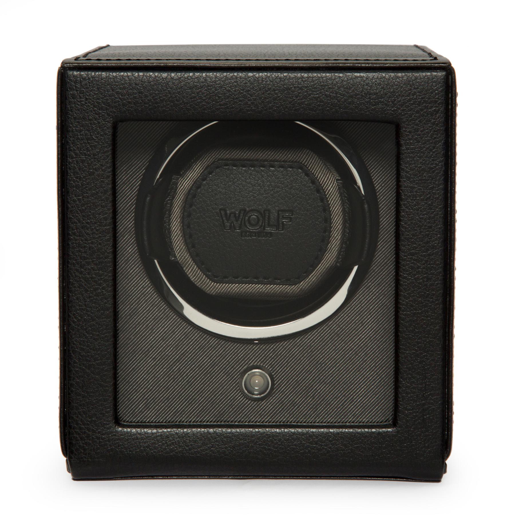 Black Single Watch Winder With Cover