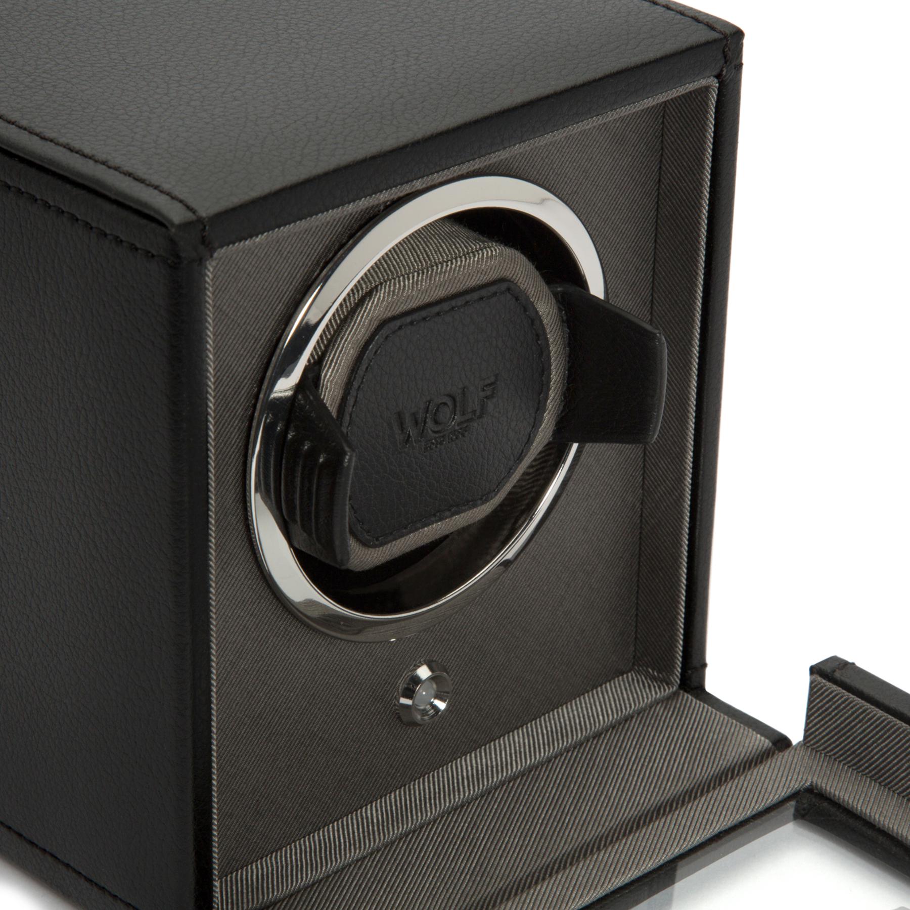 Black Single Watch Winder With Cover