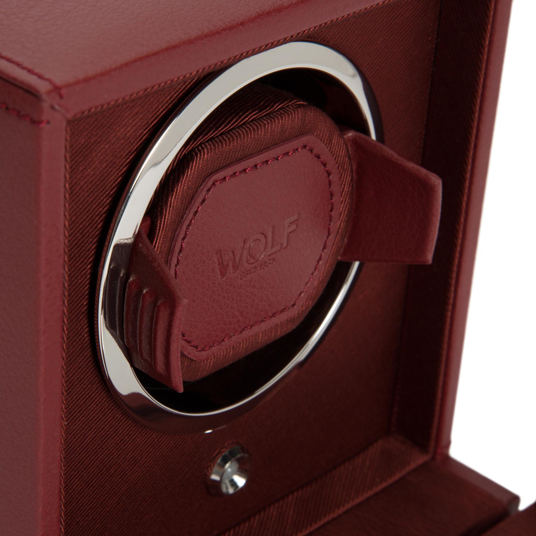 Bordeaux Single Watch Winder With Cover