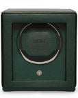 Hunter Green Single Watch Winder With Cover