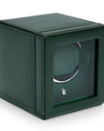 Hunter Green Single Watch Winder With Cover