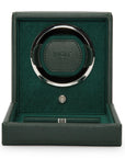 Hunter Green Single Watch Winder With Cover