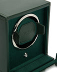 Hunter Green Single Watch Winder With Cover