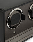 Black Double Watch Winder With Cover