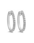 Brown & Co. 18k White Gold 0.50ct Diamond Hoop Earrings