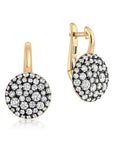 Leverback Diamond Drop Earrings, 1.12ctw