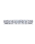 Alternating Emerald & Round Diamond Band, 0.83ctw
