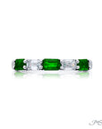 Jb Star Platinum Diamond & Colored Gemstone Band