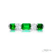 Jb Star Platinum Diamond &amp; Emerald Band