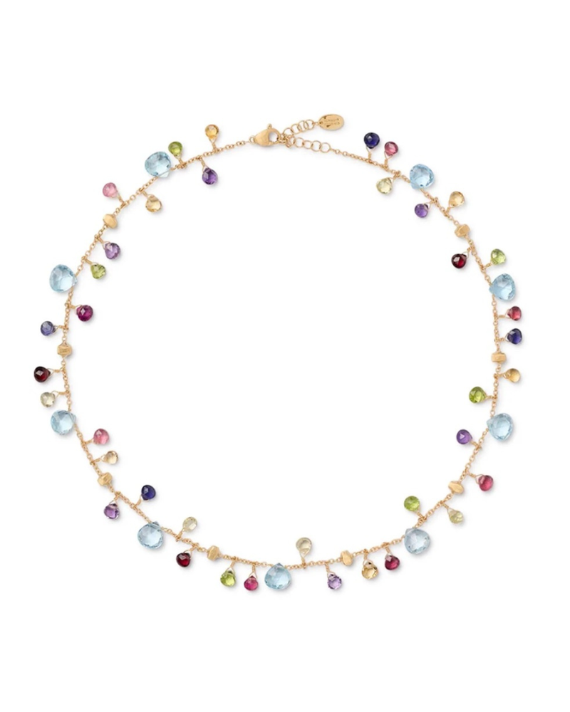 18k Yellow Gold Paradise Mixed Gemstone Necklace