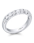 Alternating Emerald Cut & Round Diamond Band, 1.14ctw