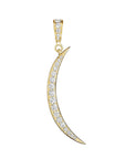 Crescent Moon Diamond Pendant, 0.58ctw