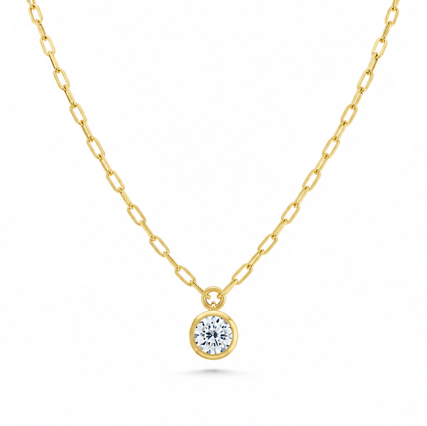 Diamond Pendant Paperclip Necklace, 2.32ctw
