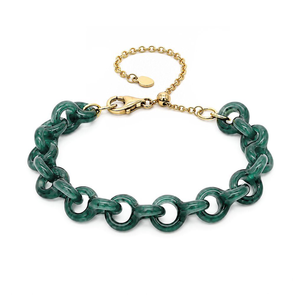Jade Link Bracelet