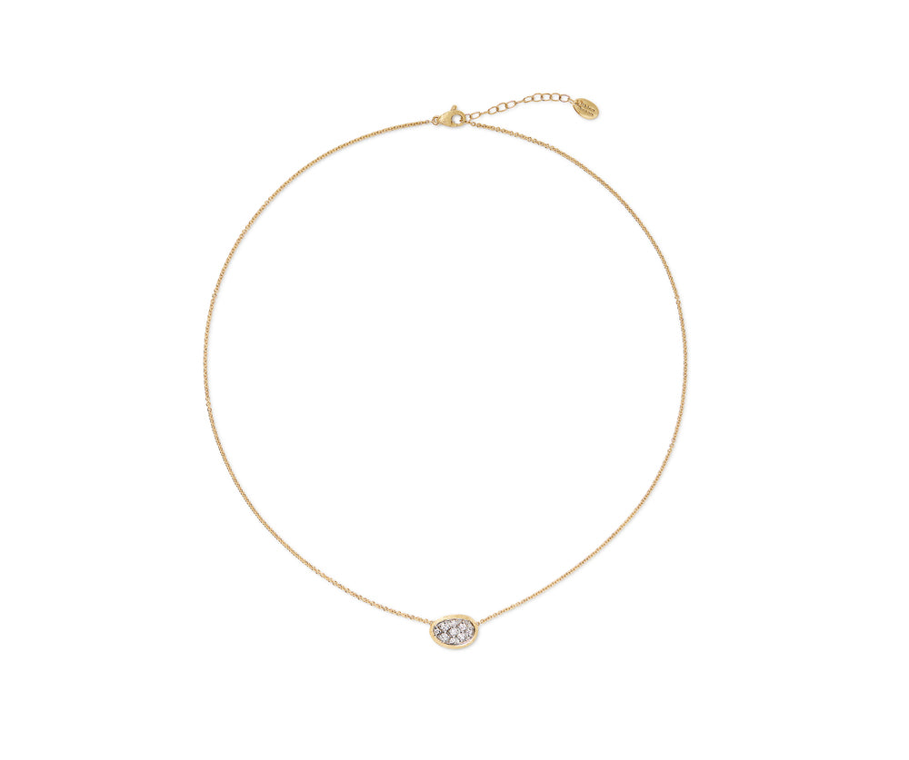 Pave Diamond Pendant Necklace, 0.22ctw