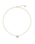 Pave Diamond Pendant Necklace, 0.22ctw
