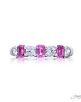 Jb Star Platinum Diamond & Colored Gemstone Band