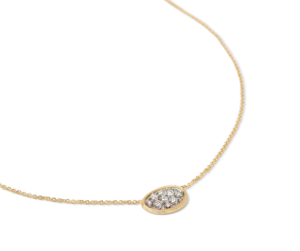 Pave Diamond Pendant Necklace, 0.22ctw