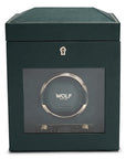 Green Single Watch Winder With Storage