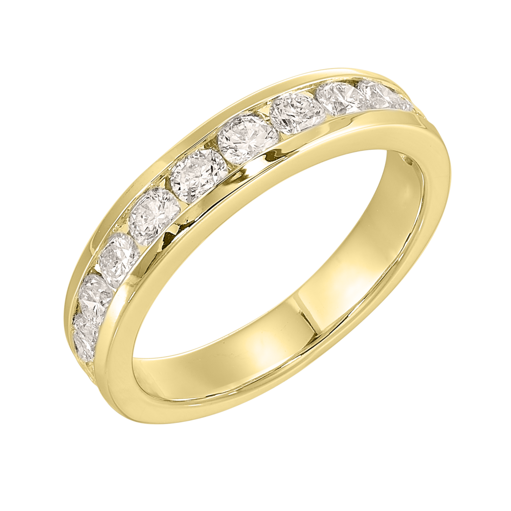 Channel Set Round Diamond Band, 1.00ctw