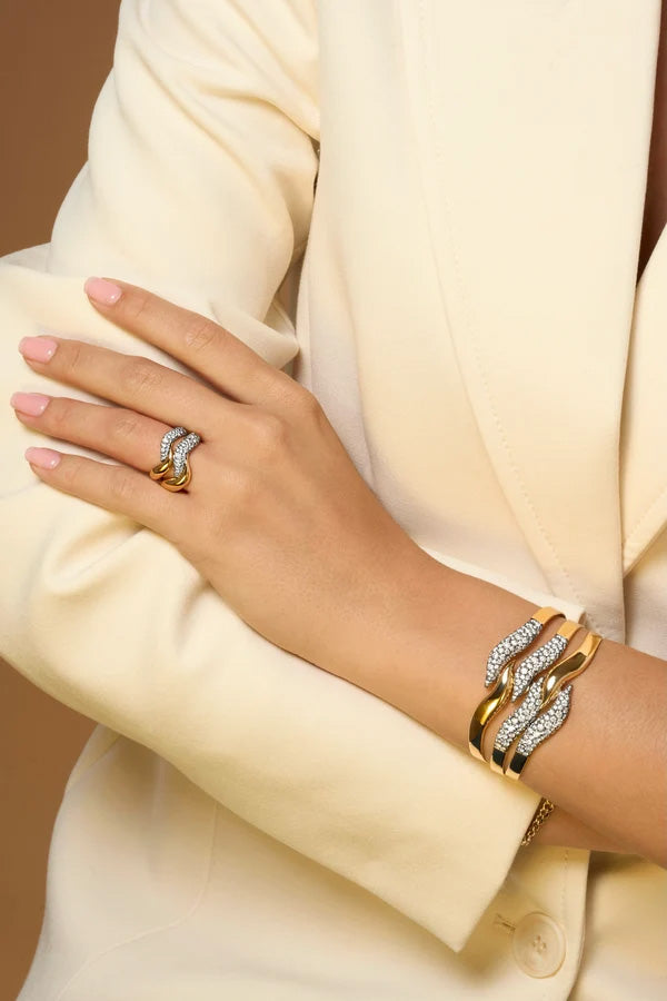 Pave Diamond Cuff Bracelet, 1.76ctw