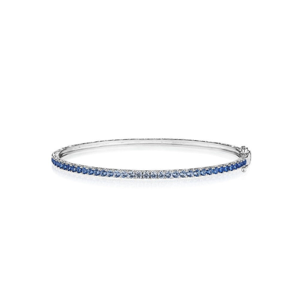 Ombre Blue Sapphire Bangle